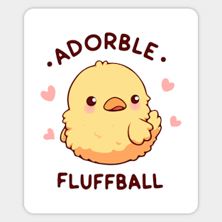 Adorable fluffball Sticker